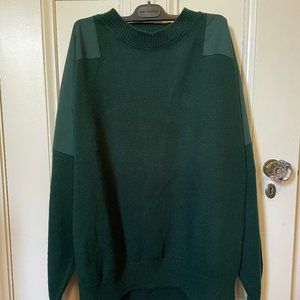 RainSwetter Water Repellent Sweater, Forest Green, Size XXL